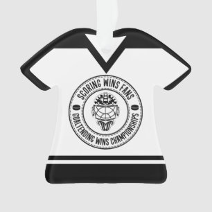 Adorno Nombre y número Jersey Hockey Goalie Ornament