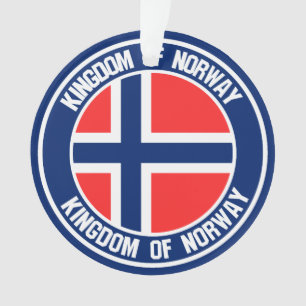 Adorno Noruega redonda Emblem