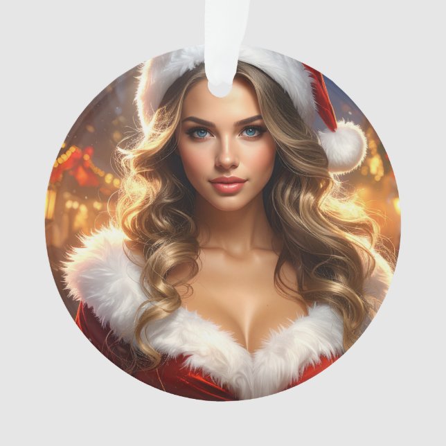 Adorno Nostalgic Christmas Santa Girl (Anverso)