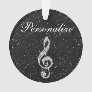 Adorno Nota brillante glamorosa personalizada de la