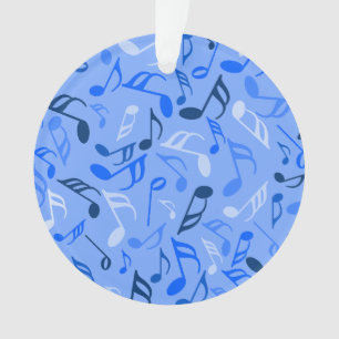 Adorno Notas musicales azul