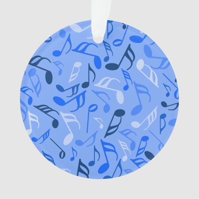 Adorno Notas musicales azul (Anverso)