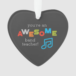 Adorno Notas musicales de aprecio de profesores de banda,