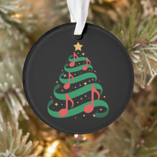 Adorno Notas musicales de árbol de Navidad Estrella Melod
