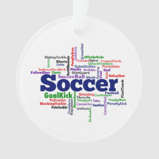 Adorno Nube de palabras de fútbol
