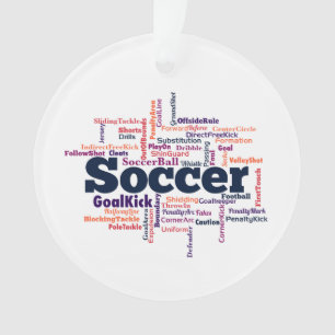 Adorno Nube de palabras de fútbol