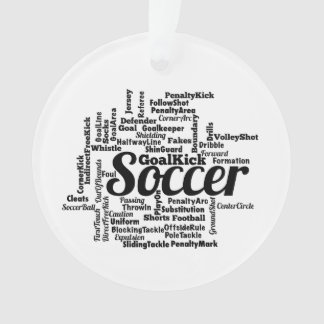Adorno Nube de palabras de fútbol
