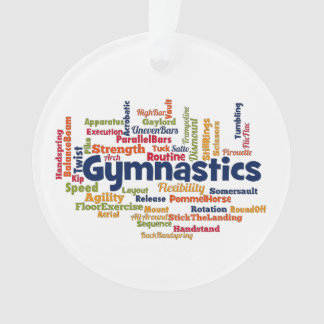 Adorno Nube de palabras de gimnasia
