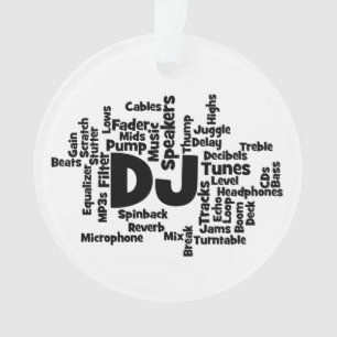 Adorno Nube de palabras para DJ