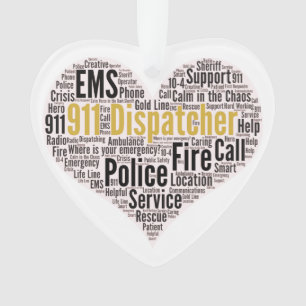 Adorno Nube de Word de Dispatcher 911