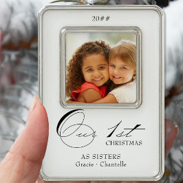 Adorno Nuestra primera caligrafía navideña, fotografía y 