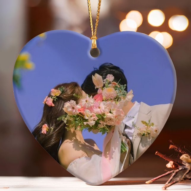 Adorno Nuestra primera foto de la pareja de oro elegante  (Subido por el creador)