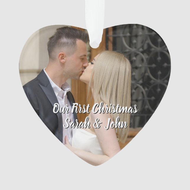 Adorno Nuestra primera foto de Navidad (Anverso)