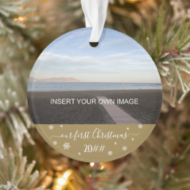 Adorno Nuestra primera foto de Navidad