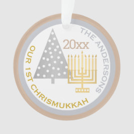 Adorno Nuestra primera Moda de Chrismukkah, foto de feria
