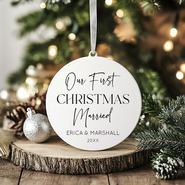 Adorno Nuestra Primera Navidad Casados Nombre Personaliza (Subido por el creador)