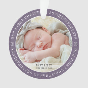 Adorno Nuestra primera Navidad como abuelos foto moderna