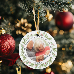 Adorno Nuestra primera Navidad como abuelos Foto Verdor