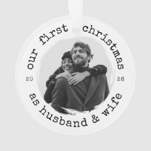 Adorno Nuestra primera Navidad como marido y mujer - Type