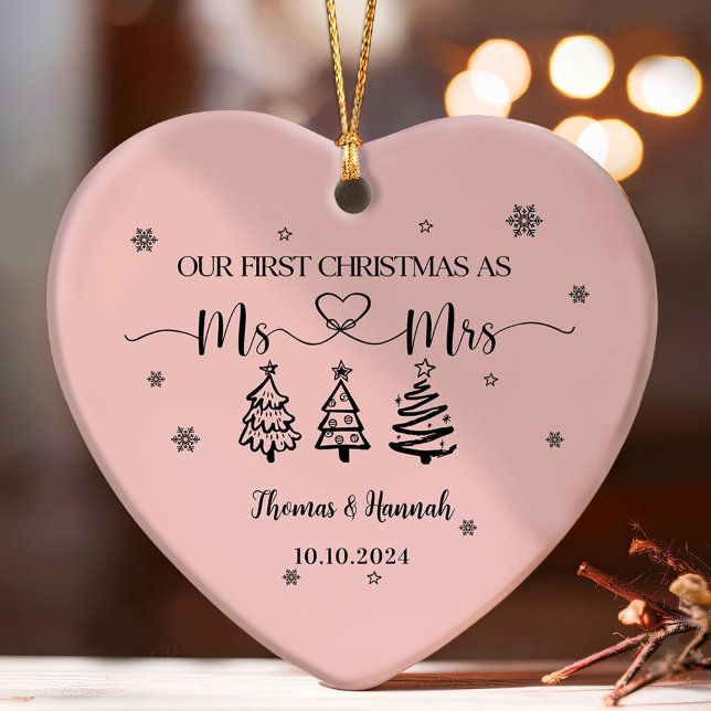 Adorno Nuestra primera Navidad como señor y señora Boda (Subido por el creador)