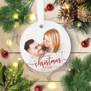Adorno Nuestra primera Navidad comprometidos Simple Foto