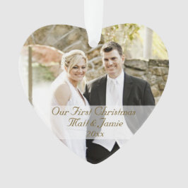 Adorno Nuestra primera Navidad juntos, pareja