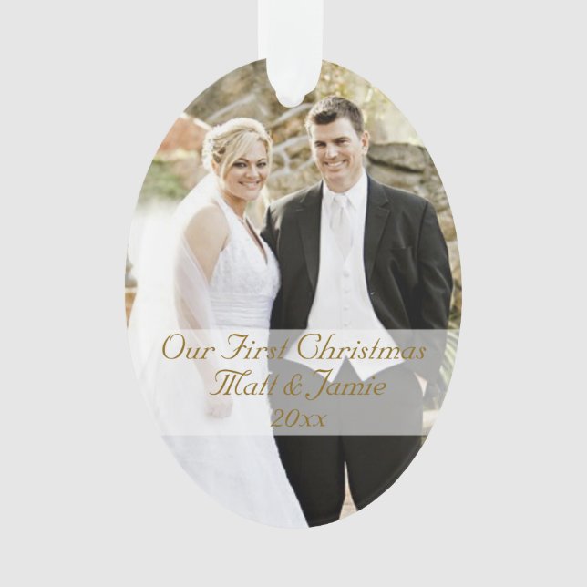 Adorno Nuestra primera Navidad juntos, pareja (Anverso)