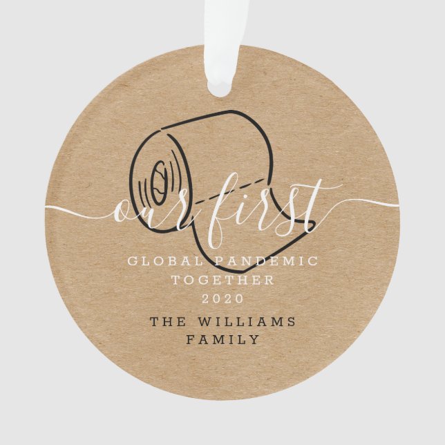 Adorno Nuestra primera pandemia global junto con la foto  (Anverso)