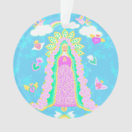 Adorno Nuestra Señora de Guadalupe Azul