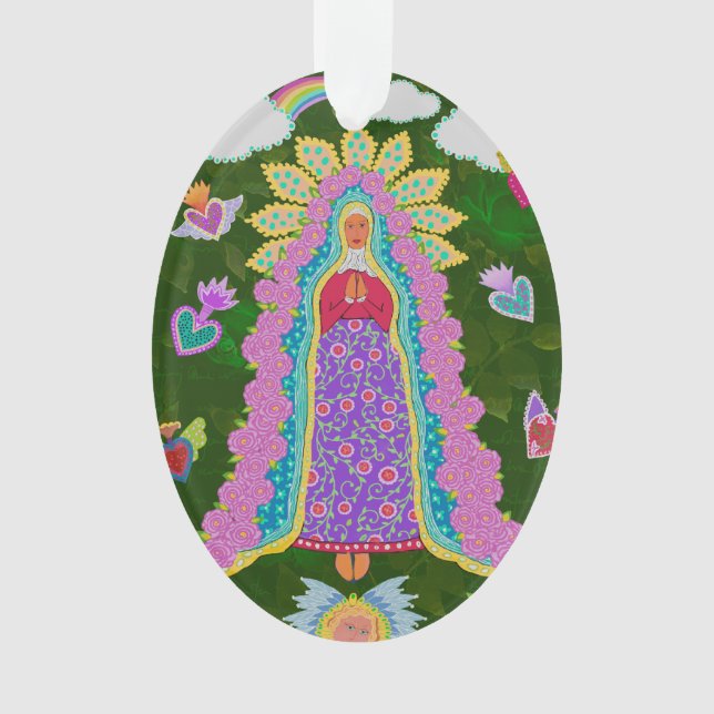 Adorno Nuestra Señora de Guadalupe Green (Anverso)