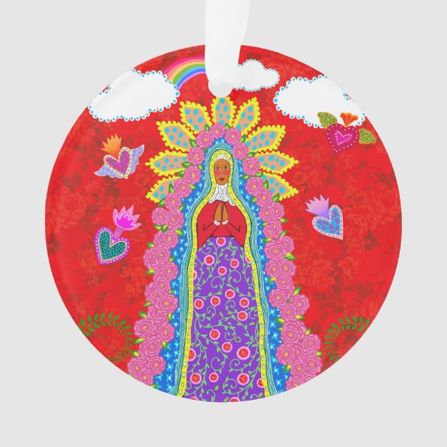 Adorno Nuestra Señora de Guadalupe Red (Anverso)