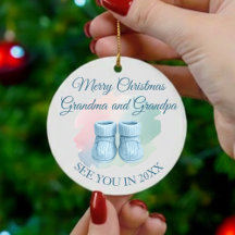 Nuestro Primer Navidad como Abuelos Botitas de Beb