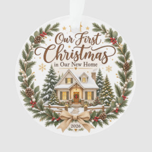 Adorno Nuestro Primer Navidad en Nuestra Nueva Casa Adorn