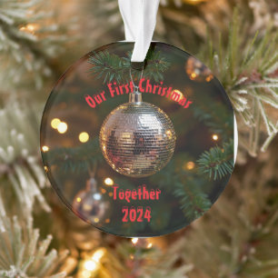 Adorno Nuestro primer Personalizable de Navidad juntos