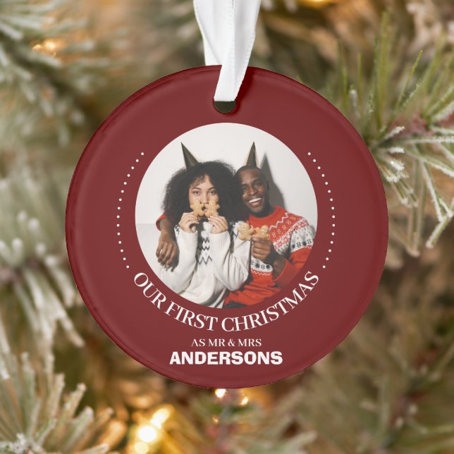 Adorno Nuestro primer Sr. de Navidad y la Sra. newlywoed  (Árbol)