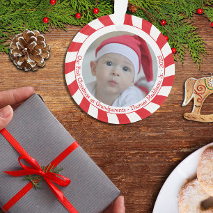 Adorno Nuestros primeros abuelos de Navidad Candy Cane Ph