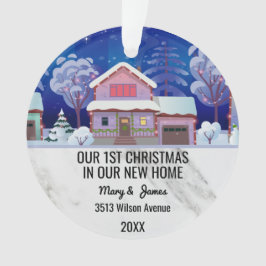Adorno Nuestros primeros navidades en nuestro nuevo mensa