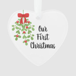 Adorno Nuestros primeros Navidades románticos de Navidad