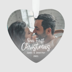 Adorno Nuestros primeros Personalizados de Navidad, apell