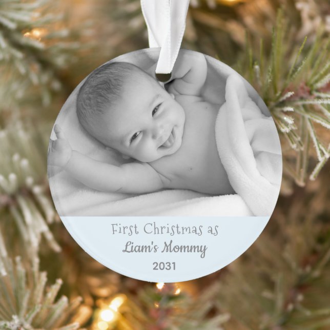 Adorno Nueva mamá primera Navidad como mamá personalizada (Árbol)