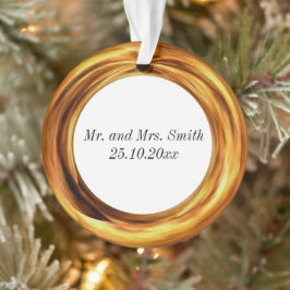 Adorno Nuevo anillo de oro de pareja casada y cerami de a