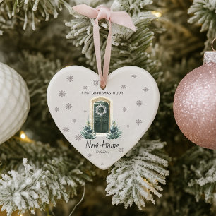 Adorno Nuevo hogar lindo Primera Navidad Elegante Nieve