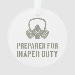 Adorno Nuevo Padre Preparado Para Diaper Duty Funny