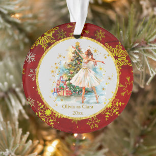 Adorno Nuez de Cascabel Personalizada Ballet Navidad - Re