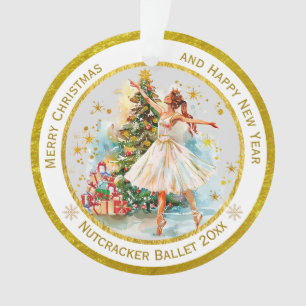 Adorno Nuez de Cascara Personalizada Ballet de Navidad -