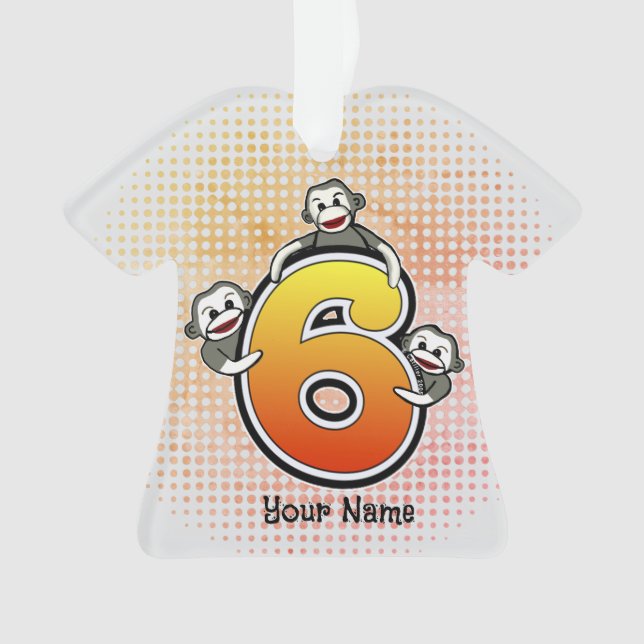 Adorno Número de mono de acoplamiento 6 (Anverso)