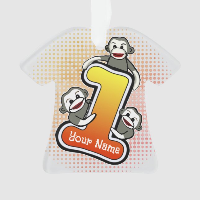 Adorno Número de mono de media 1 (Anverso)