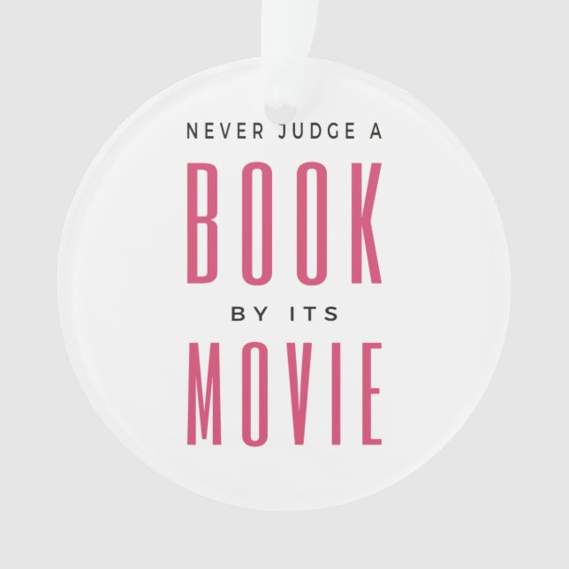 Adorno Nunca juzgues un libro por su película (Anverso)