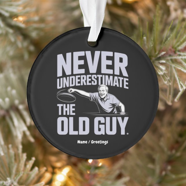 Adorno Nunca Subestimes El Viejo Guy Funny Disk Golf (Árbol)