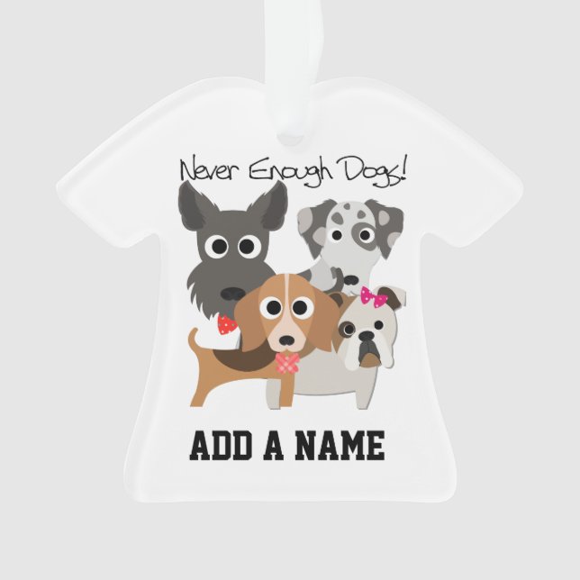 Adorno Nunca suficientes perros (Anverso)
